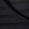 Long Sleeve Cotton Top – Striped Dark Blue