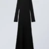 Long Sleeve Maxi Dress – Black
