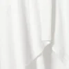 Long-Sleeved Asymmetric Midi Dress – White