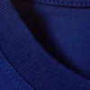 Long-Sleeved Boxy Cotton T-Shirt – Bright Blue