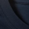 Long-Sleeved Boxy Cotton T-Shirt – Navy Blue