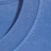 Long-Sleeved Boxy Cotton T-Shirt – Washed Blue