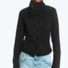 Long-Sleeved Buttoned Shirt – Black