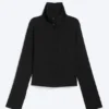 Long-Sleeved Buttoned Shirt – Black