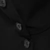 Long-Sleeved Buttoned Shirt – Black