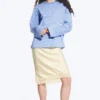 Long-Sleeved Cotton T-Shirt – Blue/White Stripes