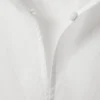 Long-Sleeved Drawstring Detail Blouse – White