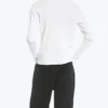 Long-Sleeved Henley T-Shirt – Dusty White