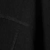Long-Sleeved Mesh Mock-Neck Top – Black