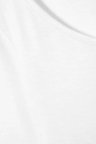 Long-Sleeved Off-Shoulder Top – White