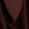 Long-Sleeved Open Back Top – Burgundy