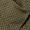 Long-Sleeved Oversized Poplin Shirt – Checked Dark Khaki Green
