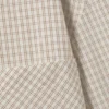 Long-Sleeved Oversized Poplin Shirt – Checked Light Beige