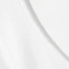 Long-Sleeved Slim Fit Scoop Neck Top – White