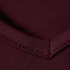 Long-Sleeved V-Neck Top – Burgundy
