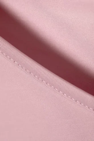 Long-Sleeved V-Neck Top – Light Pink