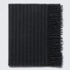 Long Woven Wool Scarf – Medium Grey