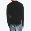 Loose Boxy Long-Sleeved T-Shirt – Black