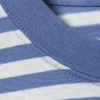 Loose Boxy Long-Sleeved T-Shirt – Blue & White Stripe