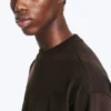 Loose Boxy Long-Sleeved T-Shirt – Dark Brown