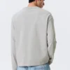 Loose Boxy Long-Sleeved T-Shirt – Light Dusty Mole