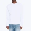 Loose Boxy Long-Sleeved T-Shirt – White