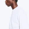 Loose Boxy Long-Sleeved T-Shirt – White