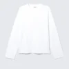 Loose Boxy Long-Sleeved T-Shirt – White