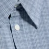 Loose Cotton Shirt – Dusty Blue – Checked