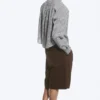 Loose Cotton Shirt – Dusty White – Checked
