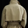 Loose Double-Breasted Trench Coat – Beige