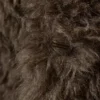 Loose Fit Faux Fur Jacket – Dark Mole Melange