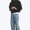 Loose Fit Hoodie – Black