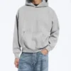 Loose Fit Hoodie – Grey Melange