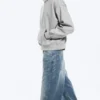 Loose Fit Hoodie – Grey Melange