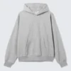 Loose Fit Hoodie – Grey Melange