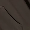 Loose Fit Hoodie – Washed Dark Brown