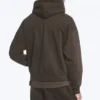 Loose Fit Hoodie – Washed Dark Brown