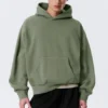 Loose Fit Hoodie – Washed Green