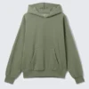 Loose Fit Hoodie – Washed Green