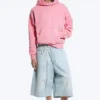 Loose Fit Hoodie – Washed Pink