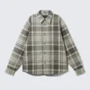 Loose Fit Padded Jacket – Grey Checked