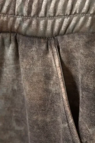 Loose Fit Printed Sweatpants – Khaki Green – Textured Forest