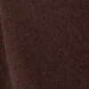 Loose Fit Rolled Hem Sweater – Dark Brown