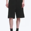 Loose Fit Scuba Shorts – Black