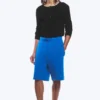 Loose Fit Scuba Shorts – Bright Blue