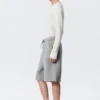 Loose Fit Scuba Shorts – Grey Melange