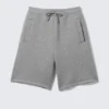 Loose Fit Scuba Shorts – Grey Melange
