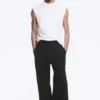 Loose Fit Scuba Sweatpants – Black