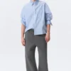 Loose Fit Scuba Sweatpants – Dark Grey Melange